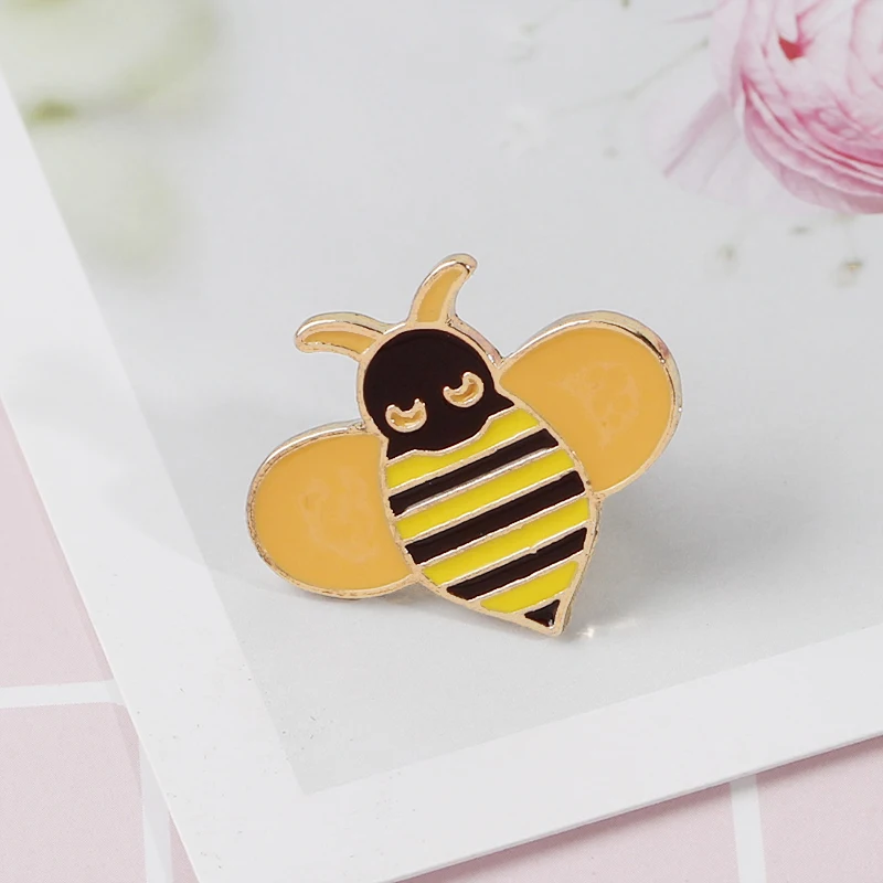Медовая брошь броши в виде пчел & pins милый мультфильм животных пчела значки