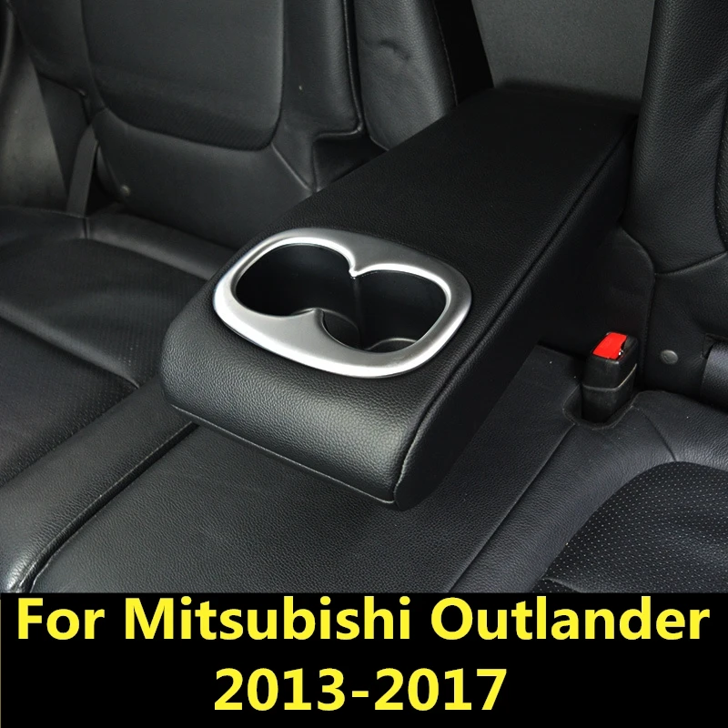 Для Mitsubishi Outlander 2013 2017 Автомобильная форма ABS хромированная задняя центральная