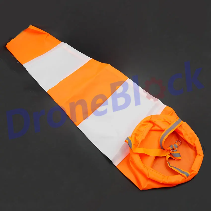 

2PCS RC Wind Vane Bag Waterproof Scale Airport Windsock 80cm Orange And White