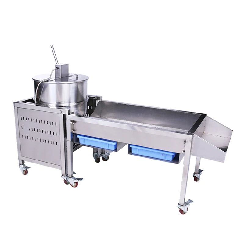 High sale stainless steel manual gas heating popcorn machine popcorn