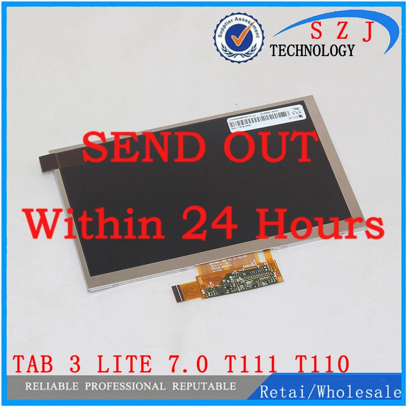 

New 7'' inch for Samsung Galaxy Tab 3 Lite 7.0 T111 T110 LCD Screen Display For LENOVO ideapad A1000 A3300 P9 Free shipping