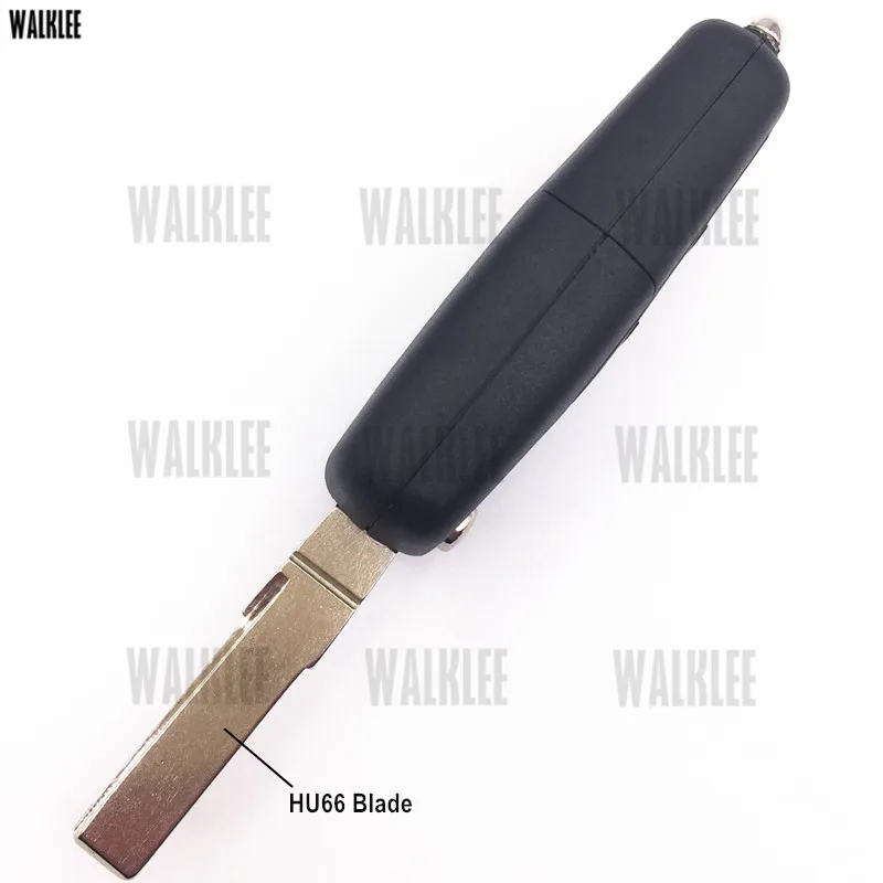 WALKLEE 1J0 959 753 AH 753AH Remote Key подходит для VW/VOLKSWAGEN 1J0959753AH Passat BORA POLO GOLF Beetle с HU66 лезвие