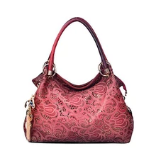 Роскошные женские сумки на плечо открытые Большие Сумки из искусственной кожи Модные женские брендовые дизайнерские сумки резные Bolsa Feminina