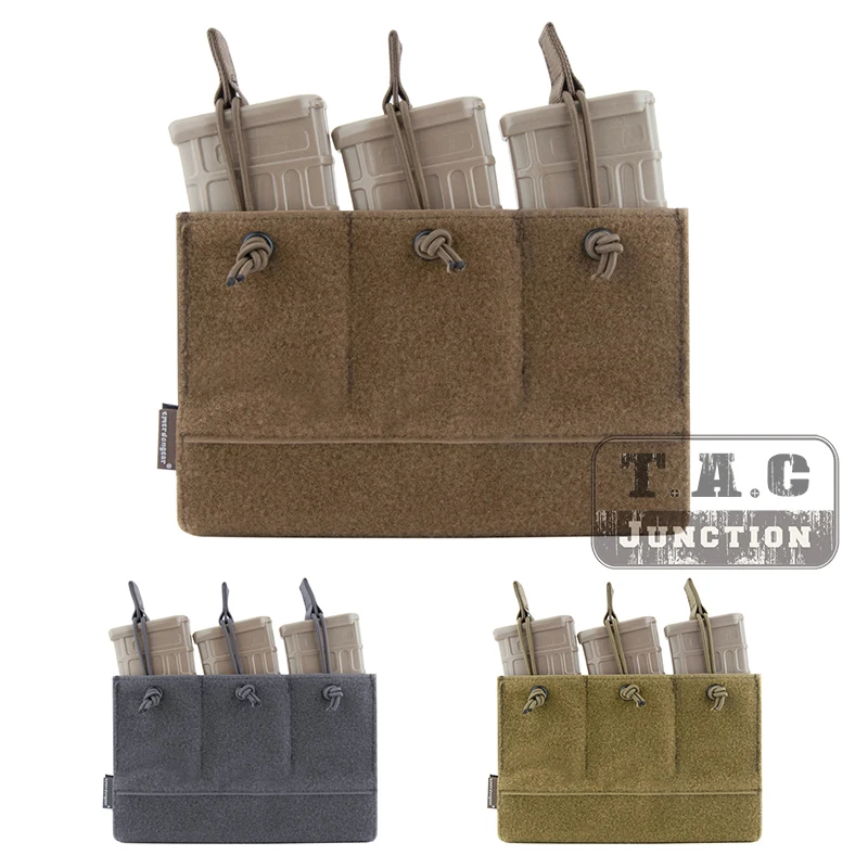 

EmersonGear Triple M4 5.56 223 Magazine Insert Mag Pouch Carrier Hook and Loop Emerson Military Pouch for LV-MBAV LBT-6094