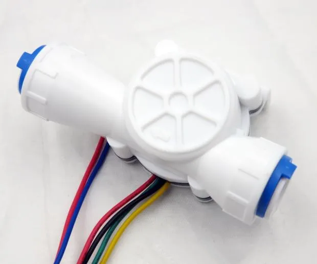 Water Flow Sensor TDS & NTC Water Flow Sensor Temperature Conductivity Sensor Hall Flow Meter 6 Wires