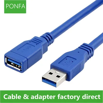

USB3.0 Extension Cable USB 3.0 Cable Male to Female Data Sync Fast Speed Cord Connector for Laptop PC Printer Hard Disk