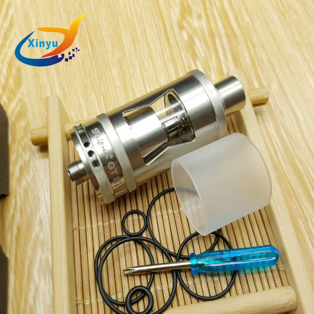 SXK Taifun mini GT3 RTA 316 Stainless Atomizer 2.5ml Rebuildable Tank Atomizer with Glass Tube for 510 E Cigarette Box Mod Vape SXK Taifun mini GT3 RTA 316 Stainless Atomizer 2.5ml Rebuildable Tank Atomizer with Glass Tube for 510 E Cigarette Box Mod Vape