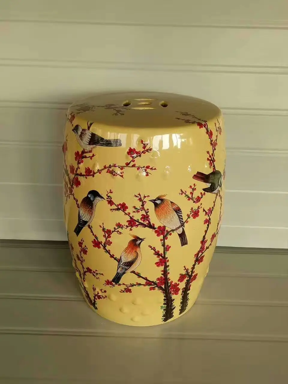 Hand painted living room Jindezhen dressing ceramic garden stool Chinese ceramic drum stool bathroom porcelain ceramic stools