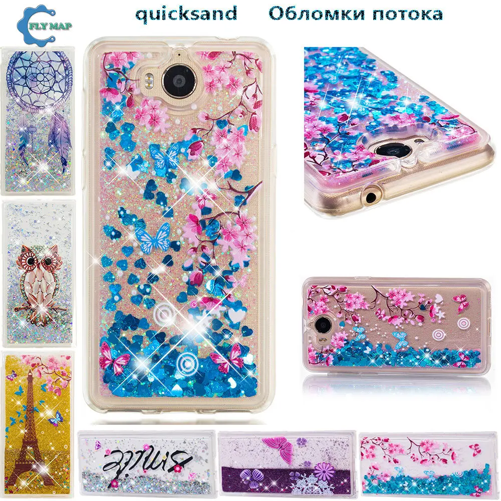 

Quicksand Case For Huawei Y6 2017 Y6 III Dynamic Liquid Glitter Stars Phone Cover Coque MYA L11 L41 MYA-L11 MYA-L41 Nova Young