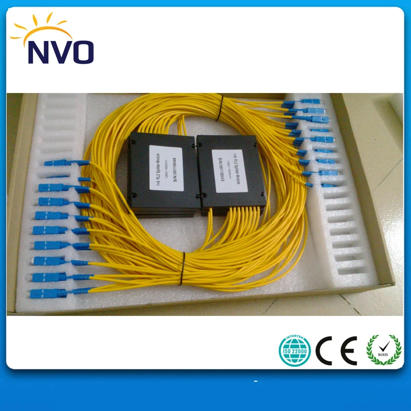 

4Pcs/Lot,1*8 PLC box PLC Splitter Fiber Optic Splitter,3.0MM,1M,SC Connector,8Planar Waveguide Type