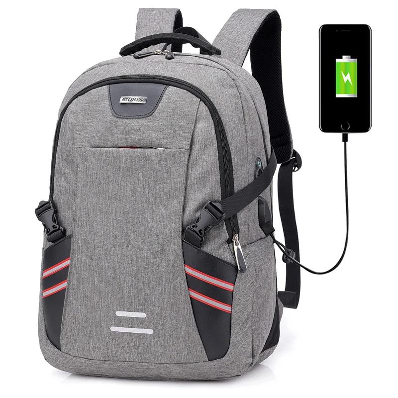 

MoneRffi Unisex Backpack USB Travel Bag Laptop IPAD Backpacks School Student Schoolbag Shoulder Bag Women Backbag For Male Gift