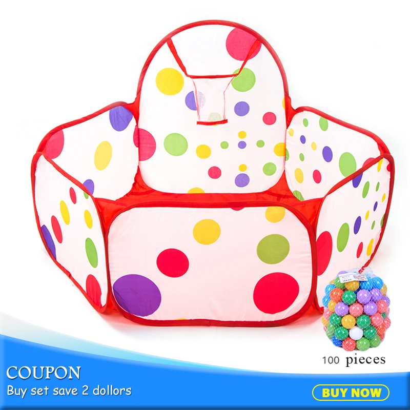 

Hexagon Polyester Tent Foldable Shoot Basket Toy Tent Polka Dot Children Play Pool Tent Kids Indoor Outdoor Game Tents Toys 90-6