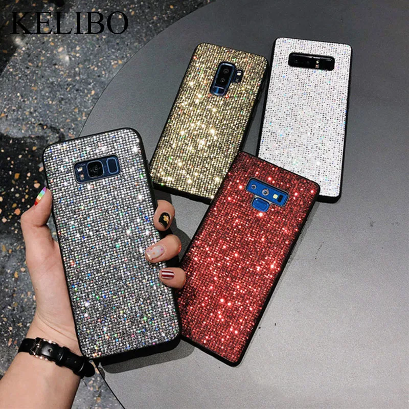 Чехол сверкающий с блестками для Samsung S8 S9 Plus S10 E Note 8 9 M10 M20 M30 A10 A20 A30 A40 A60 A70 Мягкий