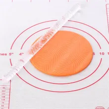 16 см 1 шт. волнистый цветок кружево Скалка акриловый «сделай сам» прозрачный Круглый Скалки украшения торта поставщиков не заколка