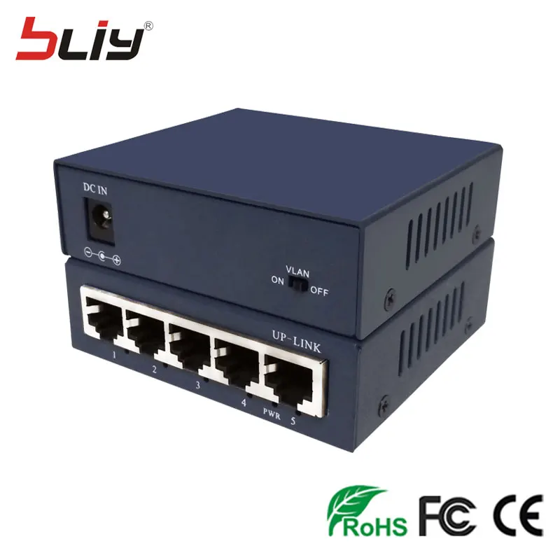 

Free shipping 2017 best VLAN DIP switch 5 port Ethernet VLAN network HUB fast Ethernet switch 10/100Mbps with small size