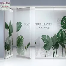 Beautiful Leaves glass sticker Custom size stained no-glue opaque Window Film adhesive vinyl Static Cling frosted office Nordic Beautiful Leaves glass sticker Custom size stained no-glue opaque Window Film adhesive vinyl Static Cling frosted office Nordic