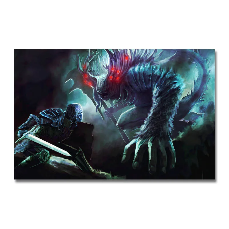 Художественный шелк или холст с принтом Dark Souls Горячая игра плакат 13x20 дюймов для украшения комнаты-009 - Цвет: Picture 8