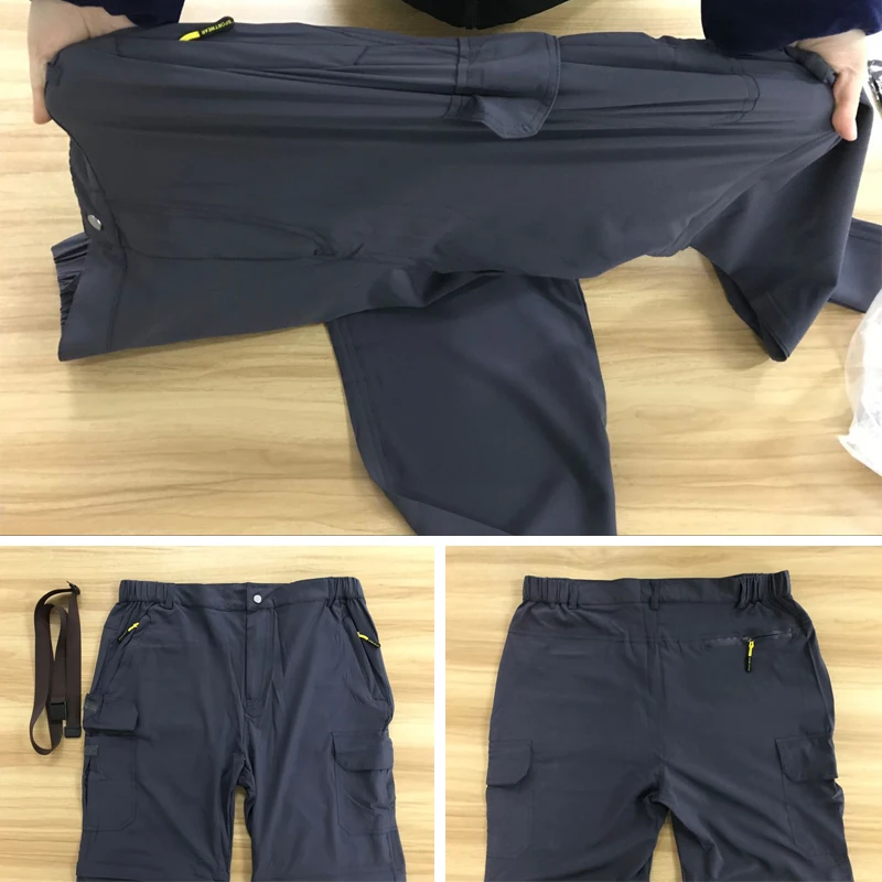 LoClimb senderismo acampar al aire libre para hombres mujeres verano extraíble rápido seco deportes Trekking Pantalones cortos, AM224 LoClimb senderismo acampar al aire libre para hombres mujeres verano extraíble rápido seco deportes Trekking Pantalones cortos, AM224