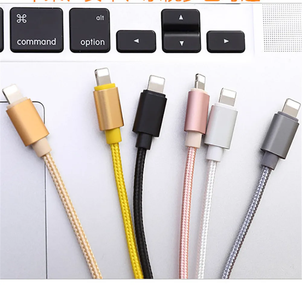 1/2/3M нейлон плетеный провод прочный зарядное устройство USB данные зарядки шнур зарядное устройство для iPhone X заряд calbe