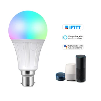 

Smart WIFI LED Bulb RGB+W Bulb Dimmable Light Phone Remote Control Compatible with Alexa Google Home Voice Control Light Bulb