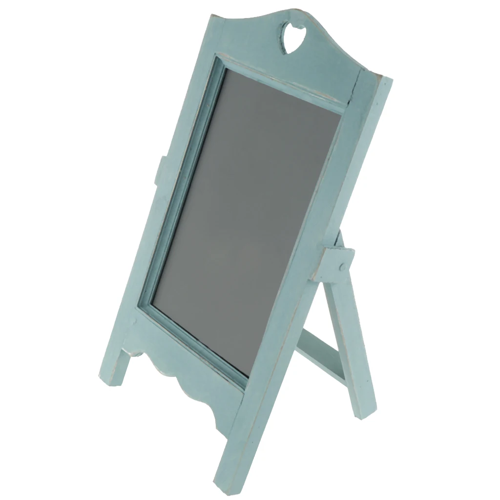 Wooden Blackboard With Stand Erasable Chalkboard Message Boards Sign Wedding Party Decoration For Table Memo