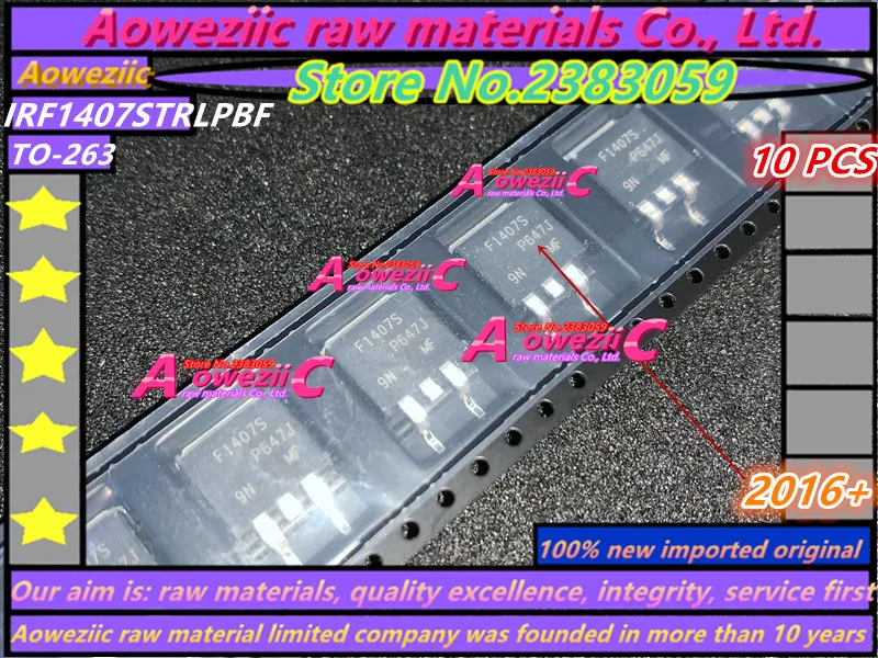 

Aoweziic 100% new imported original IRF1407STRLPBF IRF1407 F1407S TO-263 transistor 75V 100A IRF1407LPBF IRF1407L F1407L TO-262