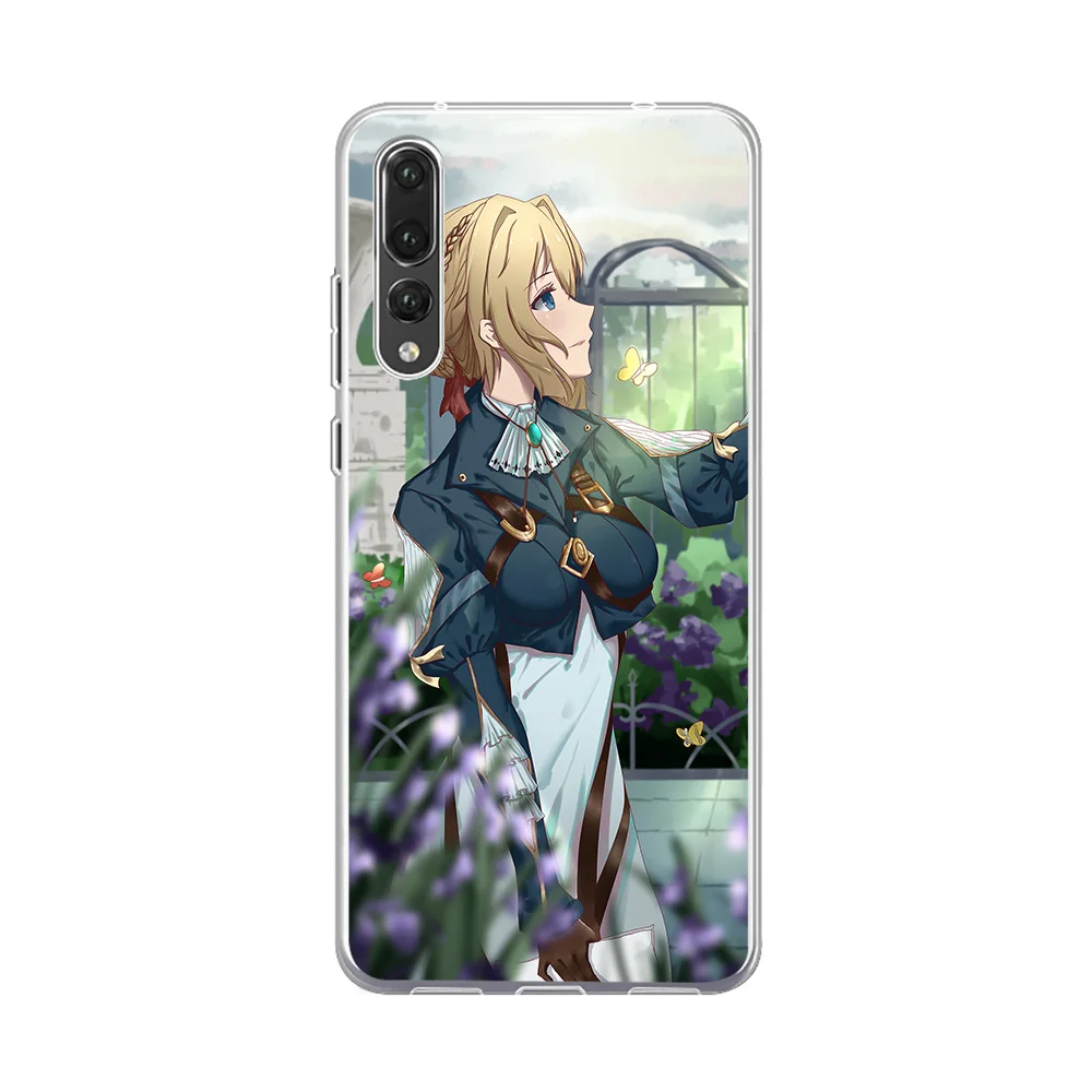 IYICAO фиолетовый Evergarden Мягкий силиконовый чехол для телефона для huawei P30 P20 Pro P10 P9 P8 Lite P Smart чехол из ТПУ - Цвет: 1