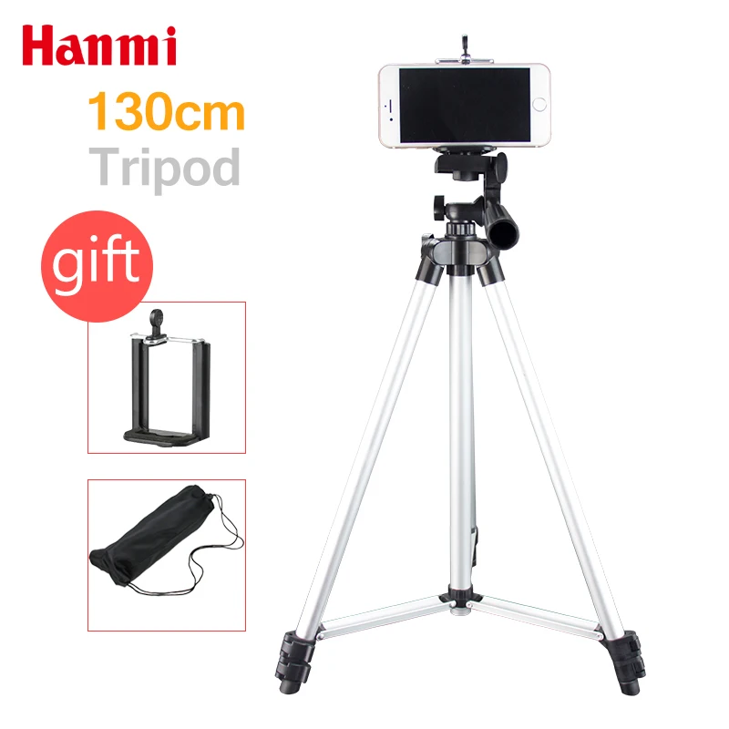 

Cheap Tripod Smartphone For Phone Professional Fishing Tripod For Canon Sony Nikon Compact Camera 130 m with a gift