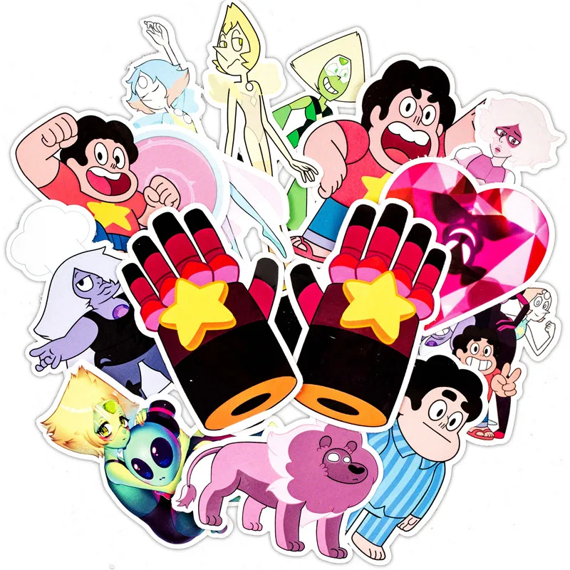 22PCS 2018 New Cute Cartoon Stickers Steven Universe Kids Toy Sticker For Luggage Skateboard Motorcycle Laptop Sticker (6)