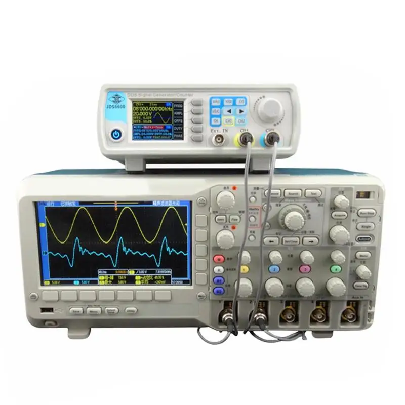 JDS6600 серия цифровой контроль двухканальный частота MeterDDS функция генератор сигналов произвольной синусоидальной формы Частотомер