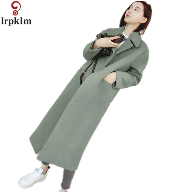 Garder Manteau De Couleur D'hiver 2017 Au Manches Longues Épais Revers Cocon Laine black Qualité Mode À Haute Pur Lz287 Femmes Gray Chaud green qwzqEZX