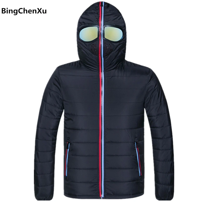 winter jackets for men Fancy clothing Hooded with Glasses