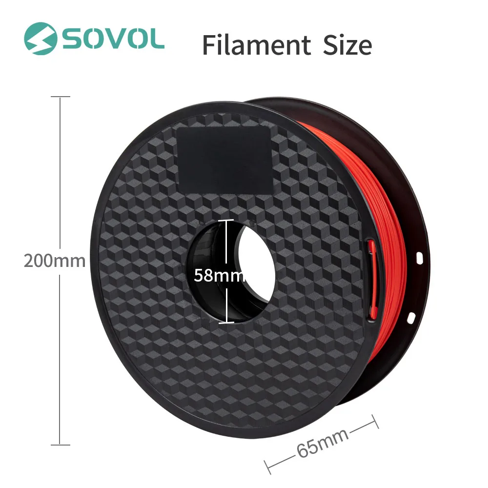 1KG/Roll Sovol 3D Printer PLA Filament 1.75mm High Quality 3D Printing Pen Material 5 Colors For All 3D Printers and 3D Pen