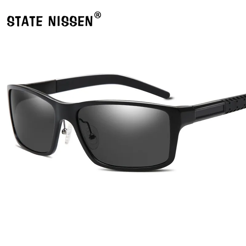 

STATE NISSEN Polarizer Driving Sunglasses Men Classic Mirrored Driving Sun Glasses Male Famous Eyeglasses Brand Designer Oculos