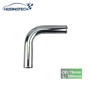 

HOSINGTECH-Racing Cold Air Intake Pipe Diameter 76 mm Length 500mm 90 Degree Elbow Aluminum Pipe
