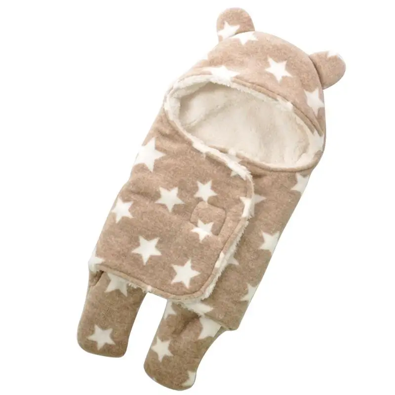 

Winter Warm Baby Sleeping Blanket Washable Cartoon Floral Thickened Print Star Soft Coral Fleece Baby Boys Girls Blanket 2 Sizes