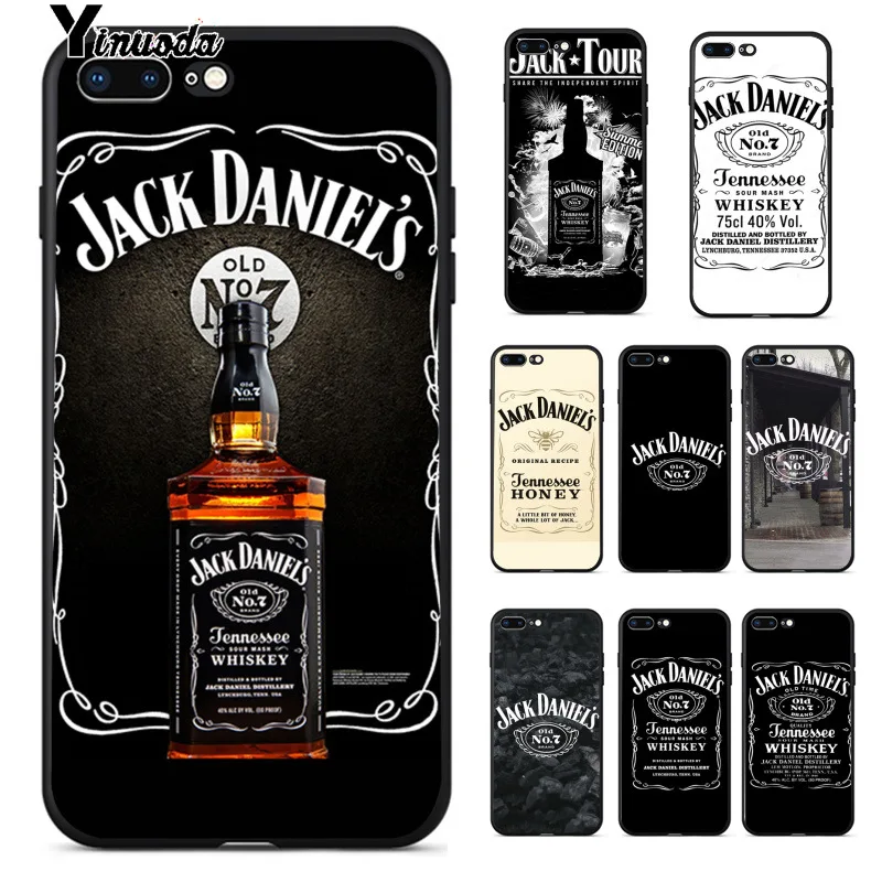 

Yinuoda Jack Daniels Whisky High quality Silicone Soft TPU Phone Case for iPhone 8 7 6 6S Plus X XS MAX 5 5S SE XR Cellphones