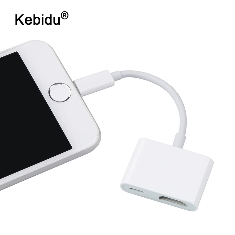 

kebidu 8Pin to HDMI Cable Adapter Converter Professional 1080P HD Digital AV Convert for iPhone 5 5C 5S SE 6 6S 7 Plus iPad iPod