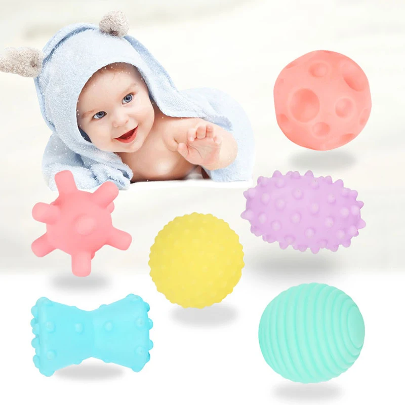 Детские Игрушечные Мячи от 3 до 12 месяцев ребенок раннего образования тактильные восприятия шар для кистей рук Прямая поставка