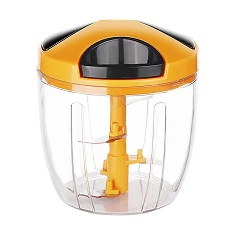 

Manual Fruit Vegetable Chopper Hand Pull Food Cutter Onion Grinder(5 Blades