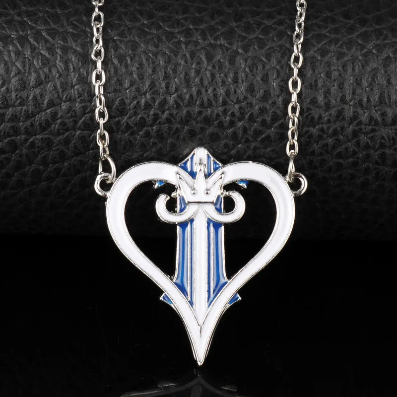 Королевство ожерелье сердечки аниме ювелирные изделия кулон ожерелье s для мужчин женщин Звено Цепи чокер металлические подвески