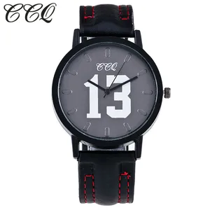 CCQ Brand Fashion Leather Watch With Number 13 and 14 Casual Vintage Women Wristwatch Luxury Quartz Watch Relogio Feminino C65 CCQ Brand Fashion Leather Watch With Number 13 and 14 Casual Vintage Women Wristwatch Luxury Quartz Watch Relogio Feminino C65