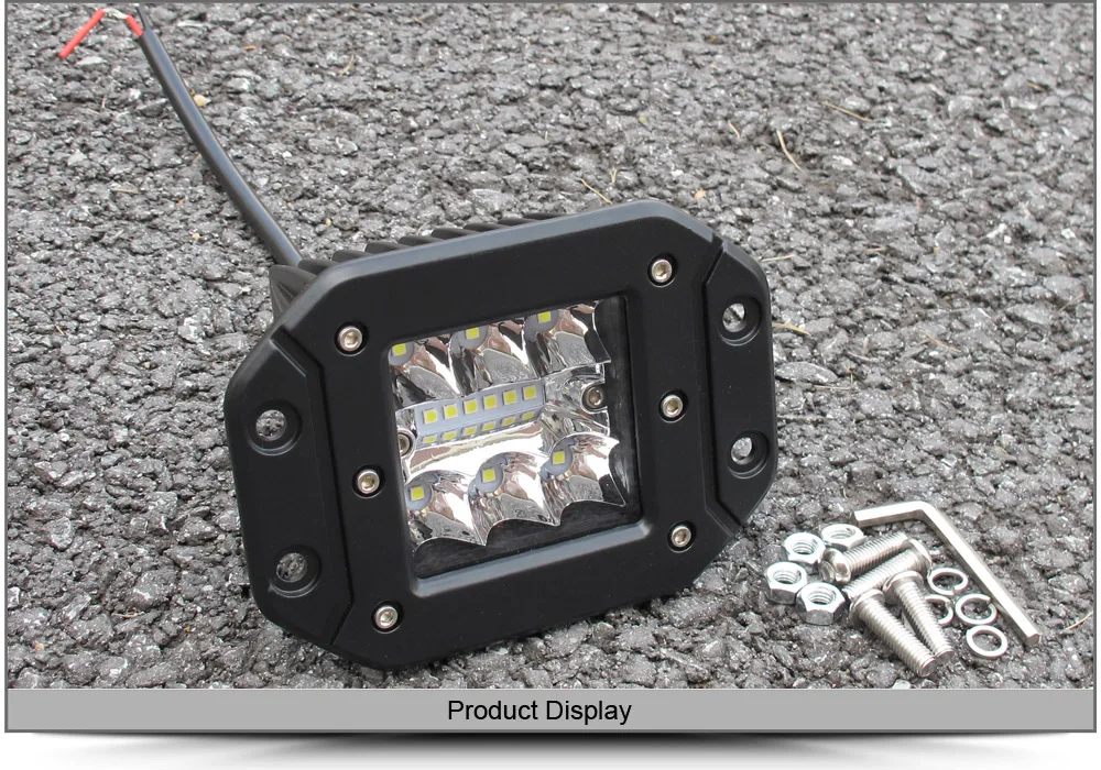 Светодиодный рабочий светильник 3-5 дюймов для внедорожника 4x4, внедорожника, пикапа Wrangler, 12 В, 24 В, головной светильник, комбинированный луч, заподлицо, светильник для вождения s
