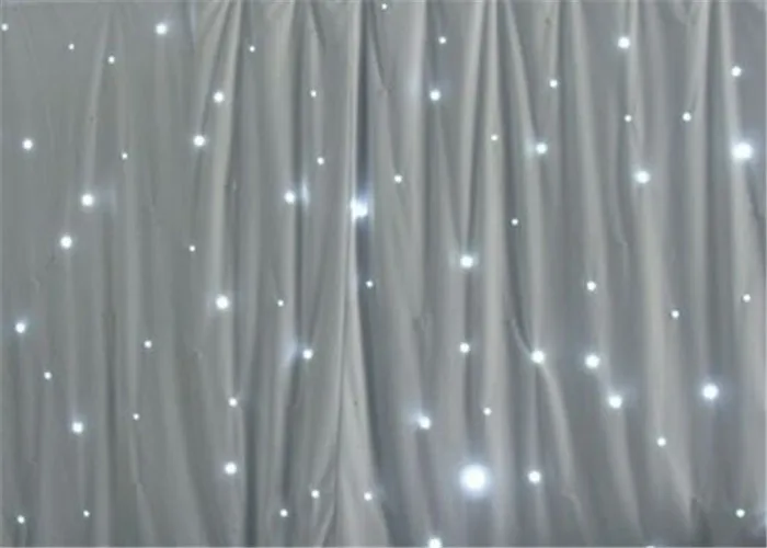 

LED white curtain with star effect for the wedding decoration