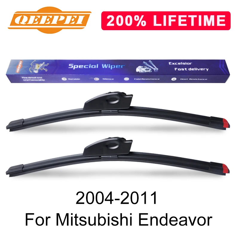 Сменная Щетка стеклоочистителя QEEPEI для Mitsubishi Endeavor 2004-2011 силиконовая резина