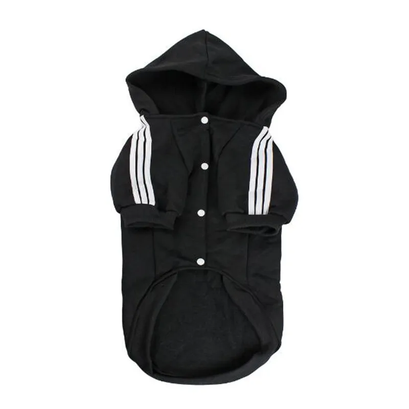 Golden Retriever Samoyed Dog Clothe Pets Coats Black Red Soft Cotton Big Dog Clothes Two Feet Hoodie Coat Jacket Sportswear7
