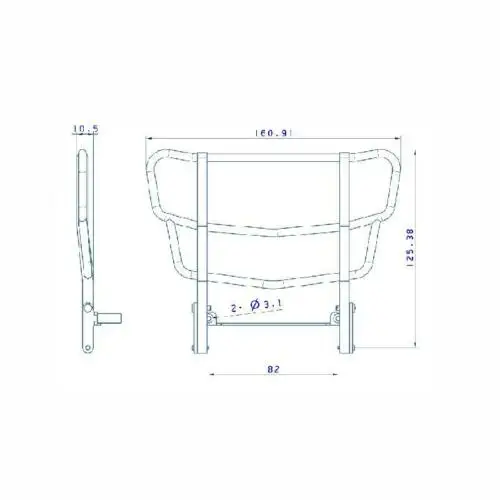 LESU металлический передний бампер 1/14 RC DIY Tmy Bz 1851 Highline 3363 тягач TH14387