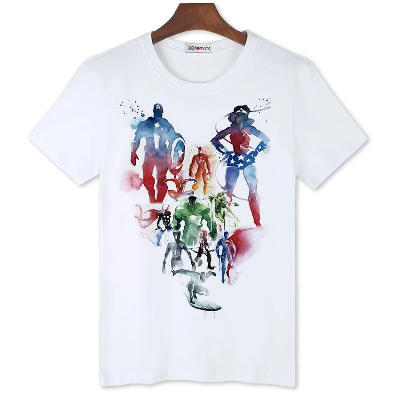 

BGtomato Creative clock ART shirts men original brand summer basic clothes popular design cool T-shirts Hot sale clothes