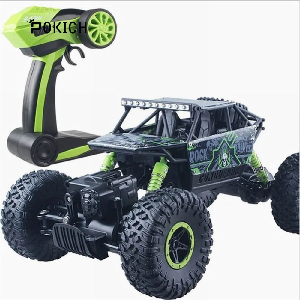 Pokich RC автомобиль 4WD 2 4 GHz альпинистский 4x4 двойной двигатель Bigfoot дистанционное