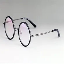 MONGOTEN ретро унисекс модные сплав Круглые очки прогрессивные мульти-фокусные рамки для дальнозоркости дальние черные Асферические очки Рамка